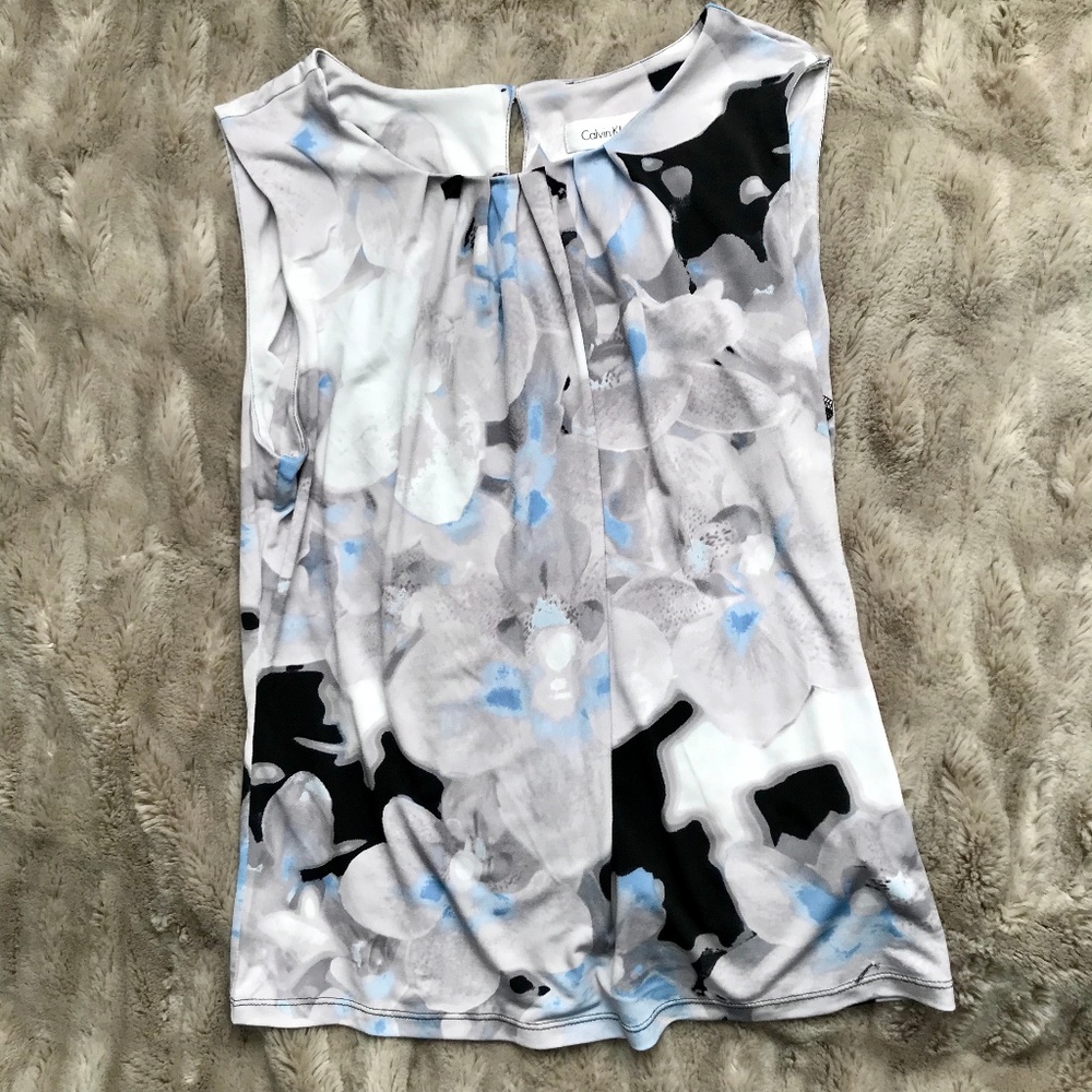 Calvin Klein Floral Sleeveless Top